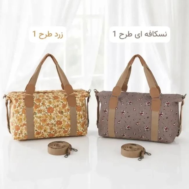 ساک مسافرتی و استخری پارچه ای کره ای با بند بلند و زیپ