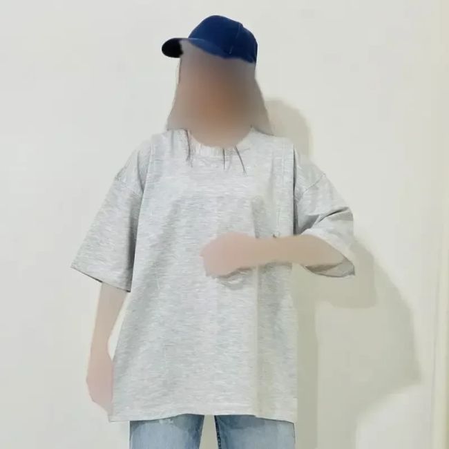تیشرت باکسی زنانه گلکسی دورسینه 1200 سانت قد 64 سانت