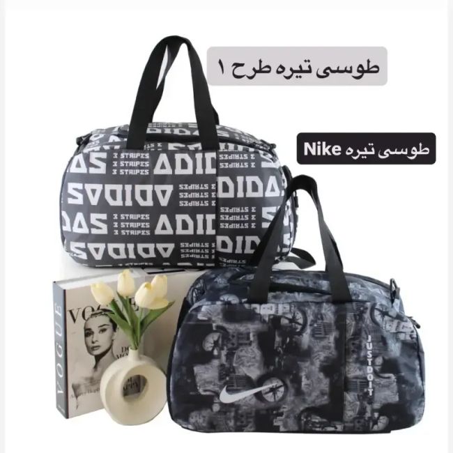 ساک ورزشی و اسپرت پارچه ای بند بلند ابعاد 45 در 20 در 30 سانتیمتر