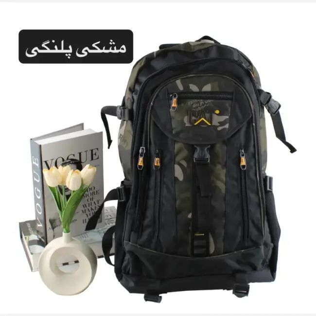 کوله پشتی پارچه ای روزمره و مدرسه دانشگاه دارای بند بلند و جیب دار