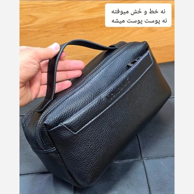 کیف دستی دوحالته مونت بلانک چرم وارداتی چهار زیپ