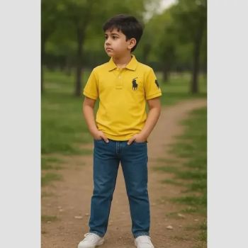 تیشرت یقه دار جودونه اسپرت پسرانه پنبه درجه یک در 6 رنگ سایز 2 تا 12 سال