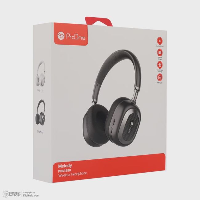 هدفون بلوتوثی پرووان مدل PHB3590 Melody