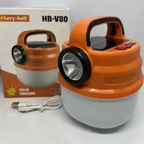 لامپ شارژی اضطراری سولار HURRY. BOLT مدل HB-V80