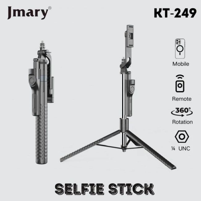 سه پایه مونوپاد جیماری مدل Jmary KT-249 سلفی با ریموت