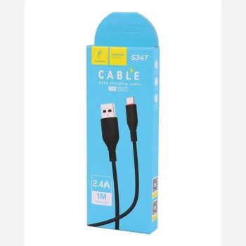 کابل تبدیل USB به USB-C مشکی اسکای دلفین مدل S34T