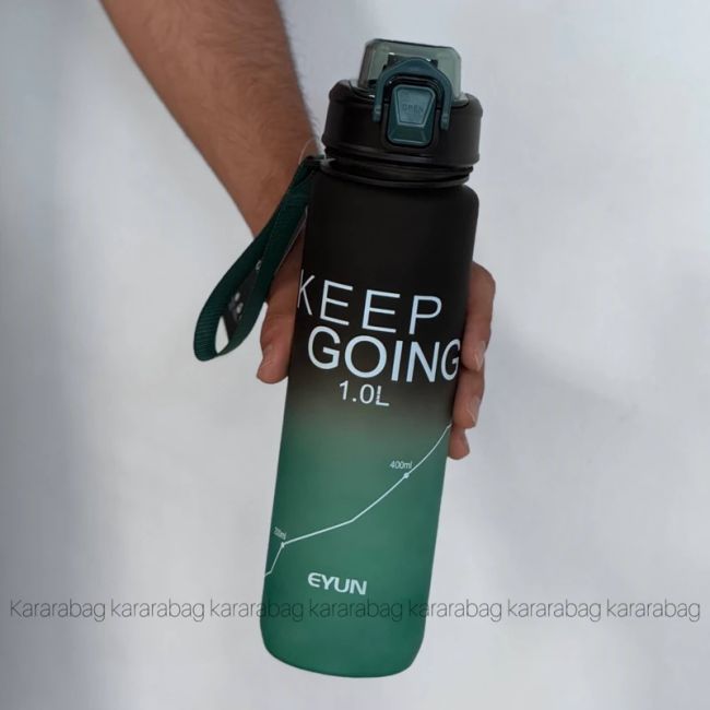 قمقمه وارداتی بنددار 1 لیتری مدل ایون Keep Going کد:791