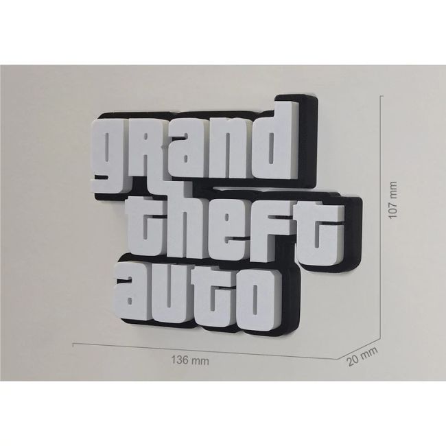 دکوری مدل لوگو GTA digi