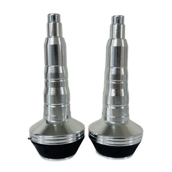 پروتکشن بدنه موتور سیکلت وارون مدل گوشکوبی CNC کد B-42-SLVR بسته 2 عددی