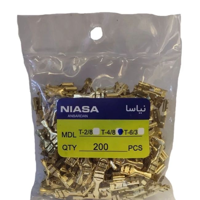 سر سیم خودرو نیاسا مدل T-4/8 بسته 200 عددی