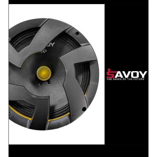 میدرنج 8 اینچ ماشین بولت فلزی خودرو با قاب محافظ 400Wوات اصلی ساوویSAVOY مدلSV.88B مگنت سنگین آمپلی خور (بسته 2عددی)