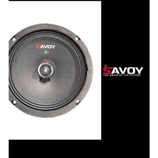 میدرنج 8 اینچ ماشین بولت فلزی خودرو با قاب محافظ 400Wوات اصلی ساوویSAVOY مدلSV.88B (بسته 2عددی)