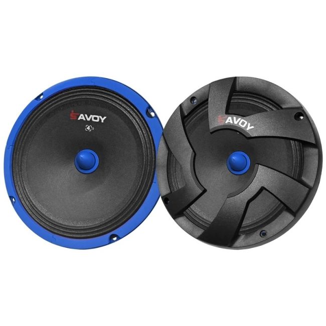 میدرنج 8 اینچ ماشین بولت فلزی خودرو با قاب محافظ 400Wوات اصلی ساوویSAVOY مدلSV.88B (بسته 2عددی)