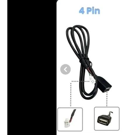کابل usb مانیتور اندرویدی خودرو سایزهای 7 و 9 اینچ 4 پین