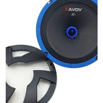 میدرنج 8 اینچ ماشین بولت فلزی خودرو با قاب محافظ 400Wوات اصلی ساوویSAVOY مدلSV.88B مگنت سنگین آمپلی خور (بسته 2عددی)