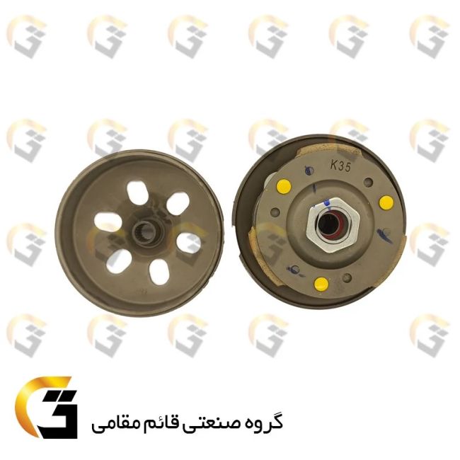 فولی(پولی) عقب کامل کلاچ موتورسیکلت کد 8282 مناسب برای طرح کلیک،طرح آیروکس و بنلی ستا BENELLI SETA جنس درجه یک