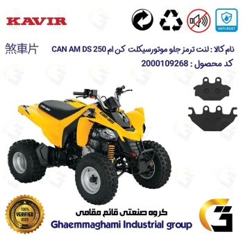 لنت دیسکی ترمز جلو موتور سیکلت چهارچرخ کد 1147 مناسب برای کن ام دی اس CAN AM DS 250 