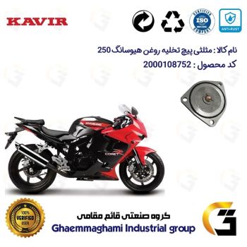مثلثی (سه گوش) پیچ تخلیه روغن موتور سیکلت  کد 118752 مناسب برای هیوسانگ 250 HYOSUNG GTR / COMET کویرموتور