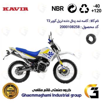 کاسه نمد شفت پدال دنده موتورسیکلت کد 114287 مناسب برای تریل کویر تی KAVIR T2 کویر موتور