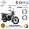 پک دو عددی لنت ترمز کاسه ای جلو و عقب موتور سیکلت  کد 1666666 مناسب برای کی وی سیتی 150 KEEWAY CITY نیکران موتور