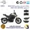 پک اقتصادی لنت ترمز جلو و عقب موتور سیکلت  کد 1052305 مناسب برای کی وی 250 ان KEEWAY K 249 N نیکران موتور