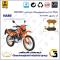 لنت دیسکی ترمز جلو موتور سیکلت کد SC0824010 مناسب برای تریل نامی 200 NAMI QM 200 نیرومحرکه