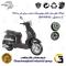 فولی(پولی) عقب کامل کلاچ (درایو) موتورسیکلت کد 8283 به همراه لنت کلاچ مناسب برای بنلی ستا BENELLI SETA 125 نیکران موتور