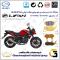 پک اقتصادی لنت ترمز جلو و عقب موتور سیکلت کد SC0824052009 مناسب برای لیفان کی پی اس LIFAN KPS 150 شاهین موتور