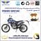 پک اقتصادی لنت ترمز جلو و عقب موتور سیکلت کد SC0824009010 مناسب برای تریل پیشرو گلد 250 PISHRO GOLD QM 249 همراه سیکلت