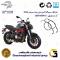سیم گاز کامل رفت و برگشتی موتورسیکلت کد 200211 مناسب برای بنلی 250 جفت سیلندر (300) BENELLI 250S نیکران موتور