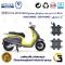 پک اقتصادی لنت ترمز جلو و عقب موتور سیکلت  کد 1009018 مناسب برای ایتال موتو نویا ITAL MOTO NEVIA 150 (طرح وسپا)توسن موتر