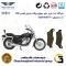 لنت دیسکی ترمز جلو موتور سیکلت  کد 1031  مناسب برای باجاج پالس اونجر BAJAJ AVENGER 200 همراه سیکلت جهان