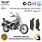 لنت دیسکی ترمز جلو موتور سیکلت  کد 1031  مناسب برای باجاج پالس اونجر BAJAJ AVENGER 220 همراه سیکلت جهان