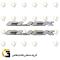 برچسب (آرم،استیکر) ژله ای موتورسیکلت (click) مناسب برای هوندا کلیک و طرح کلیک HICLICK و  HONDA CLICK بسته دو عددی