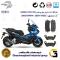 پک اقتصادی لنت ترمز جلو و عقب موتور سیکلت  کد 1349270 مناسب برای کی وی ایکس دی وی 250 KEEWAY 249 XDV نیکران موتور