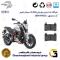 لنت دیسکی ترمز جلو موتور سیکلت  کد 1066  برای بنلی 250 تک سیلندر قدیم (249) BENELLI TNT25 نیکران موتور