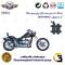پک اقتصادی لنت ترمز جلو و عقب موتور سیکلت  کد 1009009009 مناسب برای رگال رپتور اسپایدر 250 REGAL RAPTOR SPYDER 249 