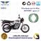 پک دو عددی لنت ترمز کاسه ای جلو و عقب موتور سیکلت کد 1666666 مناسب برای بوکسر (باکسر) 150 BAJAJ BOXER همراه سیکلت جهان 