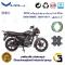 پک اقتصادی لنت ترمز جلو و عقب موتور سیکلت  کد 1666018 مناسب برای طرح باکسر (بوکسر) بی ایکس NMS BX200 نیروموتور