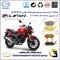 پک اقتصادی لنت ترمز جلو و عقب موتور سیکلت کد SC0824052009 مناسب برای لیفان کی پی اس LIFAN KPS 200 شاهین موتور