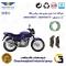 پک اقتصادی لنت ترمز جلو و عقب موتور سیکلت  کد 1666031 مناسب برای پالس 180 BAJAJ PULSAR همراه سیکلت جهان