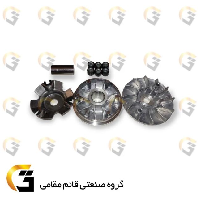 فولی (پولی) جلو کامل کلاچ موتورسیکلت کد 0045 مناسب برای طرح کلیک 150