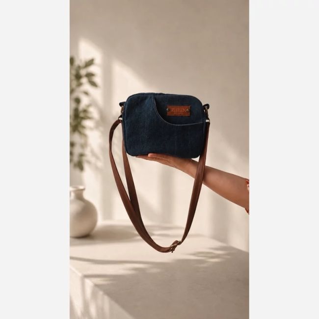 کیف پارچه ای گلدوزی شده جین سفارشی