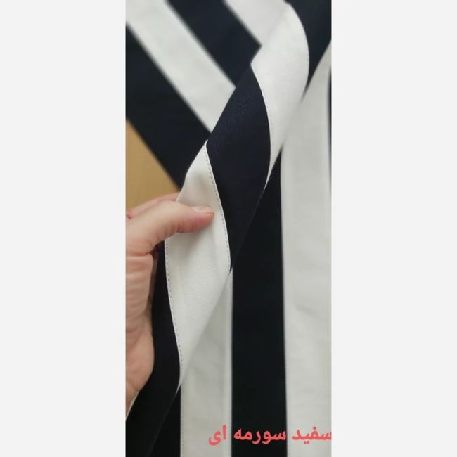  کیف دوشی (توت بگ)مینیمال راه راه پارچه سازی